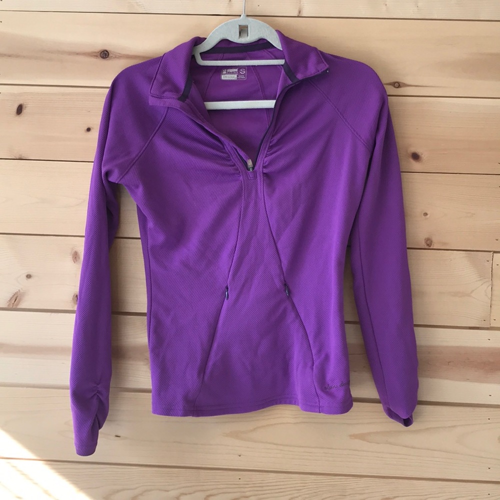 Purple long sleeve athletic top